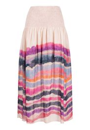 Chufy Enzo stripe-print midi skirt - Toni neutri