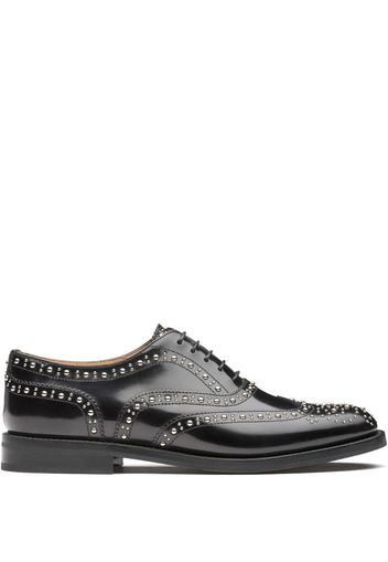 Burwood polished studded brogues