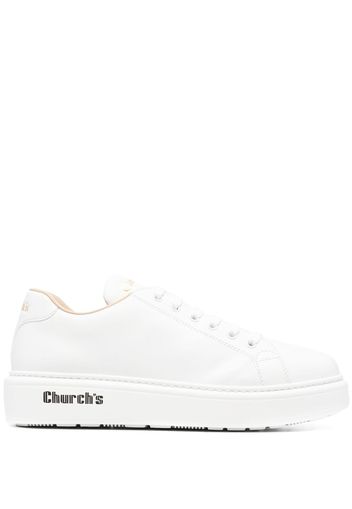 Church's logo-print lace-up sneakers - Bianco