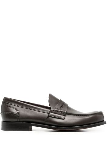 Church's polished-finish round-toe loafers - Marrone