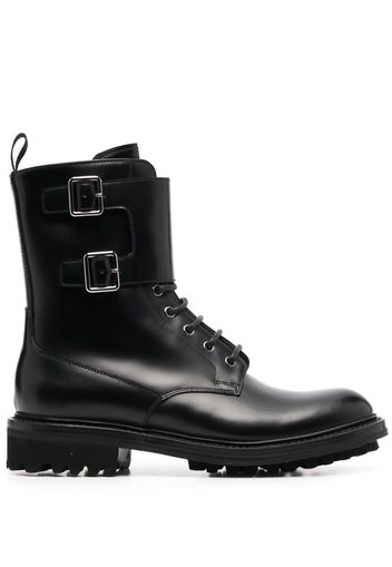 Church's buckled leather boots - Nero