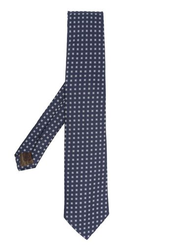 Church's graphic-print silk tie - Blu