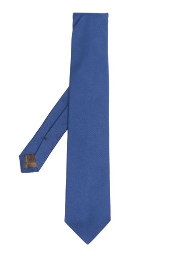 Church's textured-finish silk tie - Blu