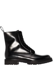 Church's CHURCHS ALEXANDRA LTHR CMBT ANKL BOOT - Nero