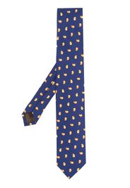 Church's graphic-print silk tie - Blu