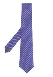 Church's graphic-print silk tie - Blu