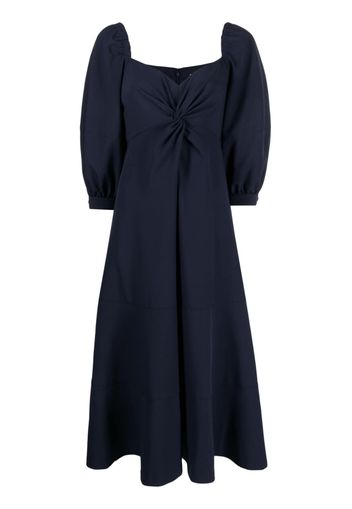 Cinq A Sept Kristina bishop-sleeves midi dress - Blu