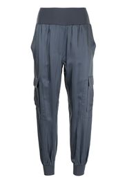 Cinq A Sept tapered cargo cotton trousers - Blu
