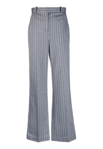 Circolo 1901 pinstripe-pattern flared trousers - Blu