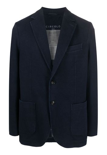 Circolo 1901 single-breasted cotton-blend blazer - Blu