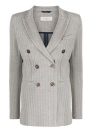 Circolo 1901 Blazer doppiopetto a righe - Grigio