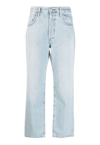 Citizens of Humanity cropped straight-leg jeans - Blu