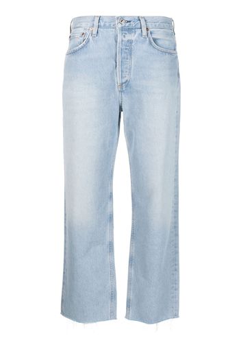 Citizens of Humanity raw-cut hem straight-leg jeans - Blu