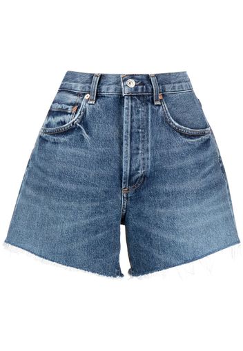 Citizens of Humanity Annabelle raw-cut denim shorts - Blu