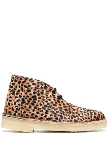 Clarks Originals Polacchini con stampa - Marrone