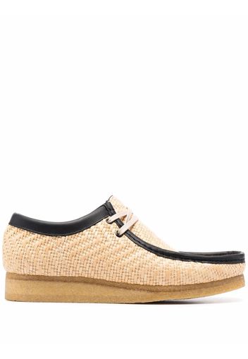 Clarks Originals Wallabees raffia-weave shoes - Toni neutri