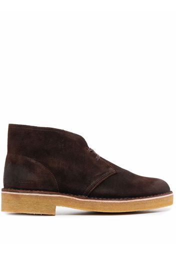 Clarks lace-up suede desert boots - Marrone