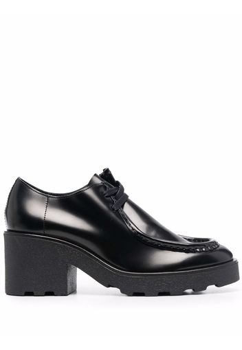 Clarks Originals polished lace-up pumps - Nero