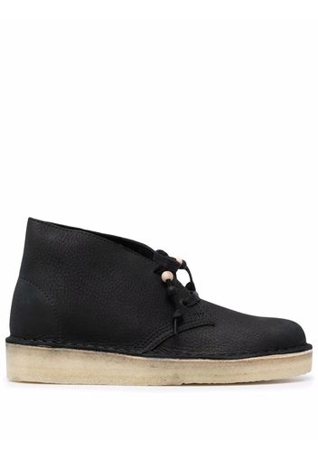 Clarks Originals Nubuck leather lace-up ankle boots - Nero