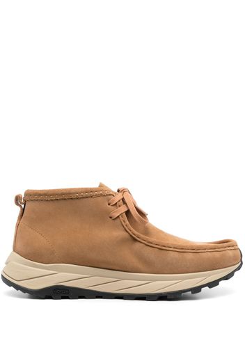 Clarks Originals lace-up chunky-sole suede boots - Marrone