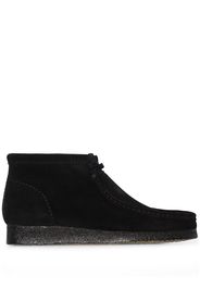 black suede Wallabee boots