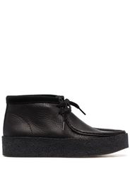 Clarks Originals pebbled-leather square-toe boots - Nero