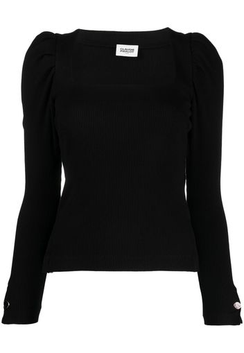 Claudie Pierlot T-shirt a coste - Nero