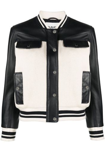 Claudie Pierlot Bomber in pelle - Toni neutri