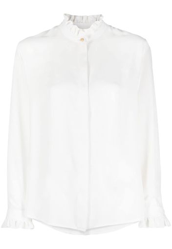 Claudie Pierlot Camicia con ruches - Bianco