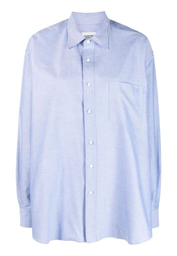 Claudie Pierlot Camicia con ricamo - Blu