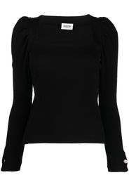 Claudie Pierlot T-shirt a coste - Nero