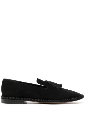 Clergerie tassel-detail suede loafers - Nero