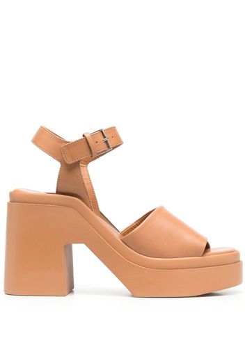 Clergerie Nelio leather sandals - Marrone