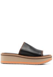 Clergerie open-toe platform mules - Nero