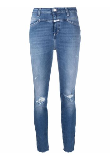 Closed distressed slim-fit jeans - Blu