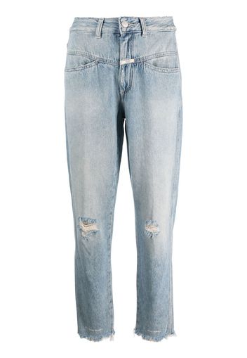 Closed Jeans con effetto vissuto Pedal Pusher - Blu