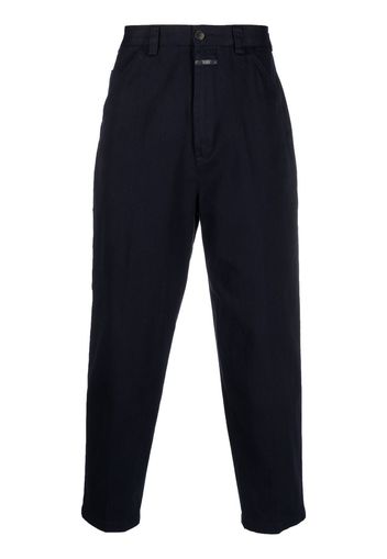 Closed straight-leg trousers - Blu