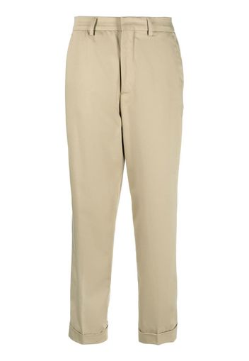 Closed tailored high-waisted trousers - Toni neutri