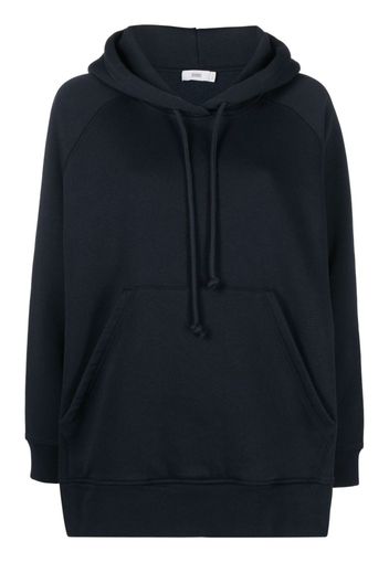 Closed long-sleeve hoodie - Blu