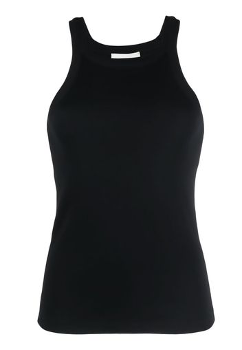 Closed ribbed-knit tank top - Nero