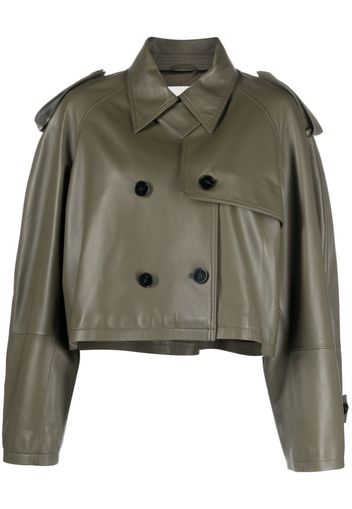 Closed Trench crop - Verde