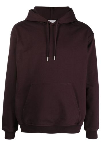 Closed drawstring organic cotton hoodie - Viola