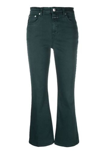 Closed cropped straight-leg jeans - Verde