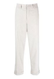 Closed rolled-cuff cropped trousers - Grigio