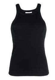 Closed ribbed-knit tank top - Nero