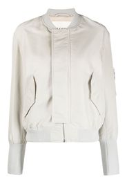 Closed zip-up bomber jacket - Toni neutri