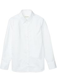 Closed long-sleeve shirt - Bianco
