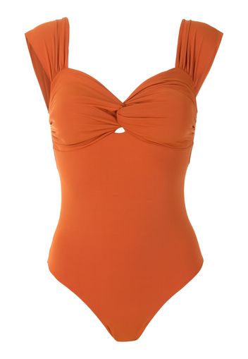 Clube Bossa Costume intero Margareta con ruches - Arancione