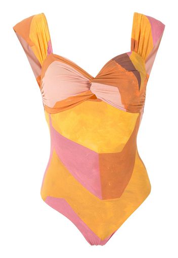 Clube Bossa Costume intero Margareta con ruches - Multicolore