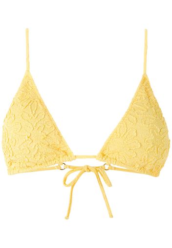 Clube Bossa Top bikini Aava jacquard - Giallo